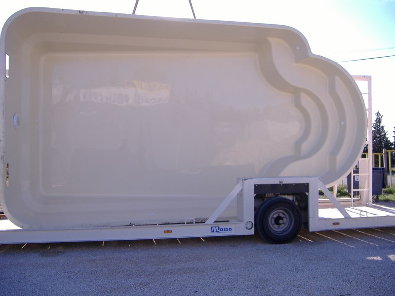 piscine coque inclinée 6.80 mètres Verdon