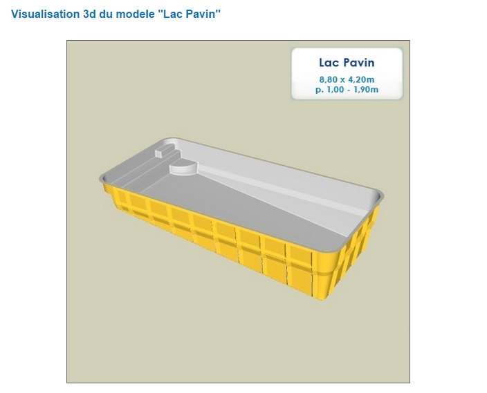 arion piscine coque inclinÃ© lac pavin 8.80 m