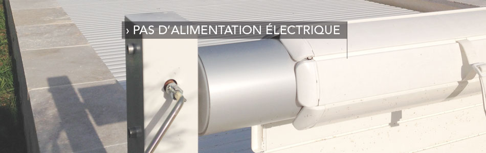 Couverture (volets roulants) hors sol manuelle