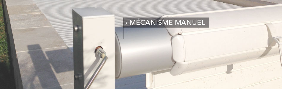 Couverture (volets roulants) hors sol manuelle
