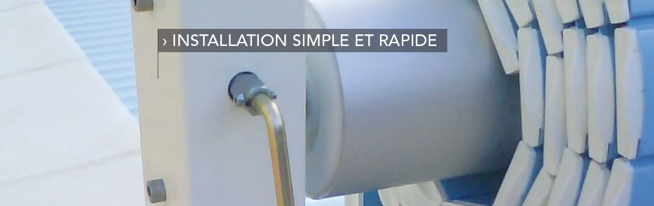 Couverture (volets roulants) hors sol manuelle