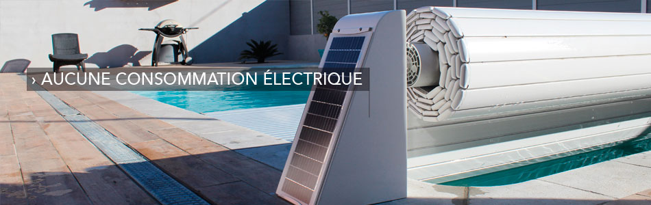 Couverture (volets roulants) hors sol solaire