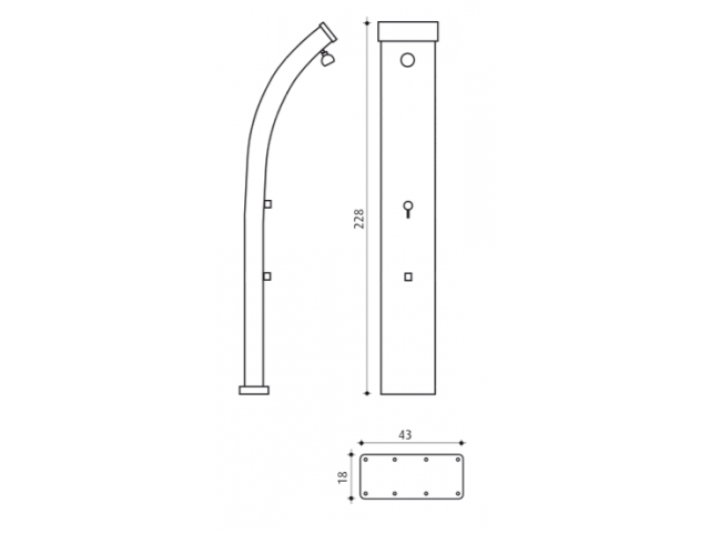 Douche solaire Fausset