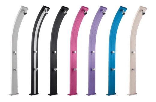 douche solaire courbée 13