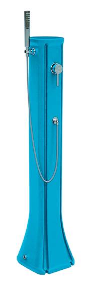 Douche solaire extérieure Happy go bleu petite