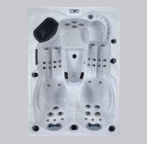 SPA  BAHAMAS - 3 places  - 45 jets - Blanc marbré