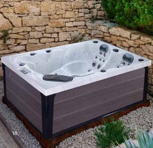 SPA  BAHAMAS - 3 places  - 45 jets - Blanc marbré